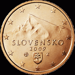 5 Cent UNC Slowakije